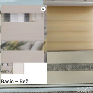 Zebra zavese BASIC Bež Dan Noc