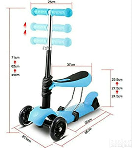 TROTINET scooter 3 u 1 (plavi)