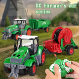 Traktor na daljinski sa prikolicom +baterije Gratiss -Novo -