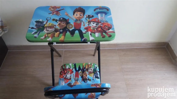 PAW PATROL Deciji set sto + stolica  Novo