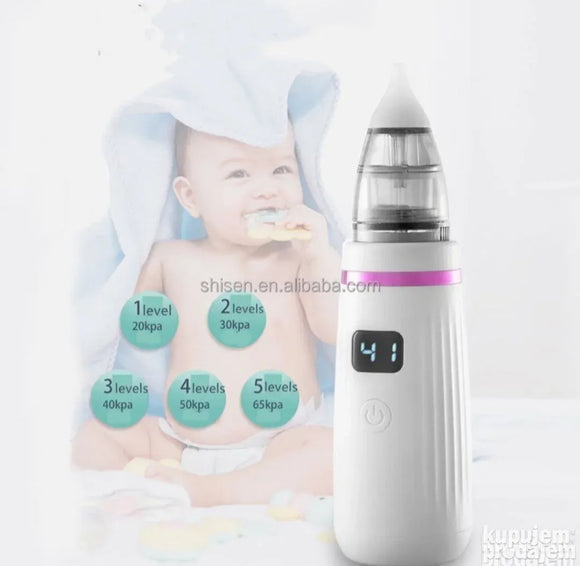 Električni vakum aspirator za nos i uši za bebe Nosko