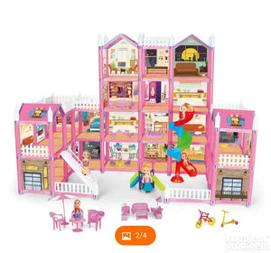 Velika kućica za lutke sa nameštajem i lutkama- Dream Home