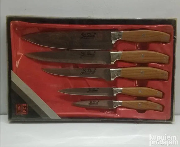 (OUTLET) Kuhinjski noževi, komplet 5 kom