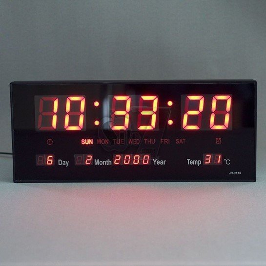 LED Digitalni sat sa alarmom, kalendarom i termometrom