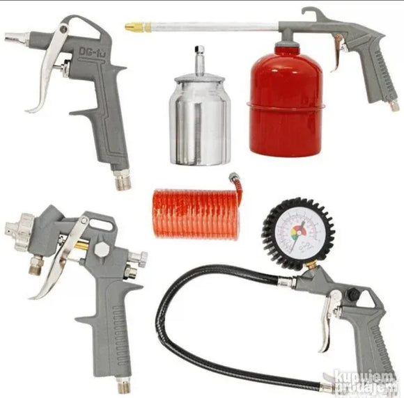 Set 5 delova za kompresor pistolj za farbanje pumpanje