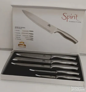 Set 5 noževa od nerdjajuceg čelika u boji srebra