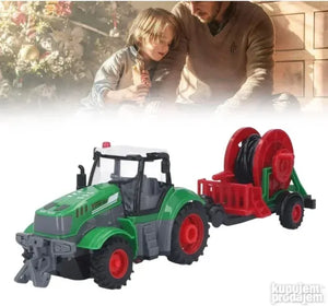 Traktor na daljinsko upravljanje sa prikolicom i svetlom