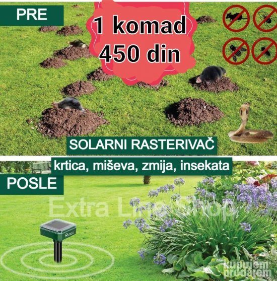 KRTICE - Solarni rasterivac krtica i stetocina