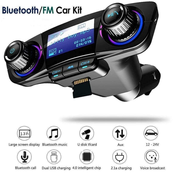 Transmiter-Bluetooth Mp3 Plejer FM transmiter sa LCD