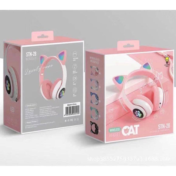 Mačkaste ženske Bluetooth slušalice Led osvetljenje - Mačkaste ženske Bluetooth slušalice Led osvetljenje