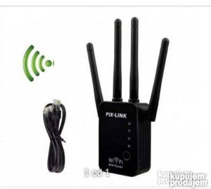 WIFI pojacivac signala -wifi repeater 4 antene - WIFI pojacivac signala -wifi repeater 4 antene