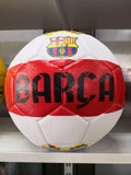 Belo crvena fudbalska lopta Barcelona - Belo crvena fudbalska lopta Barcelona
