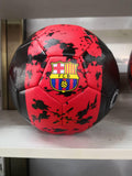Crno crvena kožna fudbalska lopta Barcelona - Crno crvena kožna fudbalska lopta Barcelona