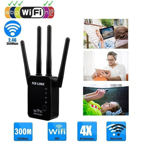 Pojacivac WiFi internet signala PiX link sa 4 antene - Pojacivac WiFi internet signala PiX link sa 4 antene