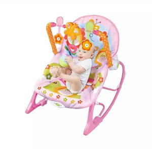 Ljuljaska-njihalica i stolica za bebe - roze - Ljuljaska-njihalica i stolica za bebe - roze