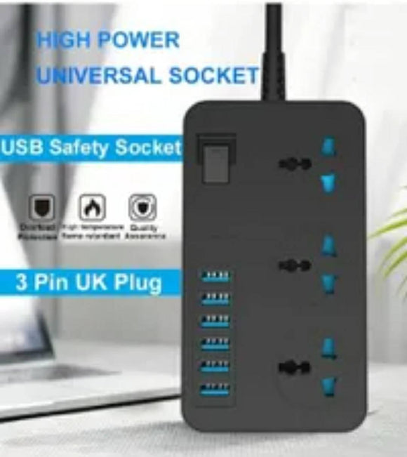 Produzni kabal sa nastavcima za utičnice i USB portove - Produzni kabal sa nastavcima za utičnice i USB portove