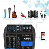 Mixeta cetvorokanalna USB sa mikrofonom i pojacalom - Mixeta cetvorokanalna USB sa mikrofonom i pojacalom