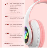 Bluetooth  slušalice sa svetlećim ušima-Bluetooth Slusalice - Bluetooth  slušalice sa svetlećim ušima-Bluetooth Slusalice