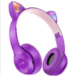 Bluetooth slušalice mačje uši sa LED svetlom p47m - Bluetooth slušalice mačje uši sa LED svetlom p47m