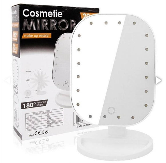 LED ogledalo za šminkanje beli sa 20 led dioda - LED ogledalo za šminkanje beli sa 20 led dioda