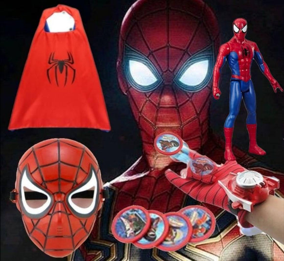 Spiderman kostim sa plaštom i igračkom - Spiderman kostim sa plaštom i igračkom