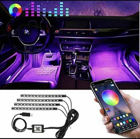 Ambijentalno svetlo osvetljenje led RGB + aplikacika auto - Ambijentalno svetlo osvetljenje led RGB + aplikacika auto