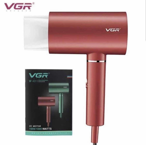 Fen za kosu / fen za sušenje kose VGR431 crveni - Fen za kosu / fen za sušenje kose VGR431 crveni