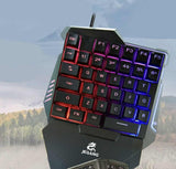 Tastatura i miš za jednu ruku - igranje jednom rukom - RGB - Tastatura i miš za jednu ruku - igranje jednom rukom - RGB