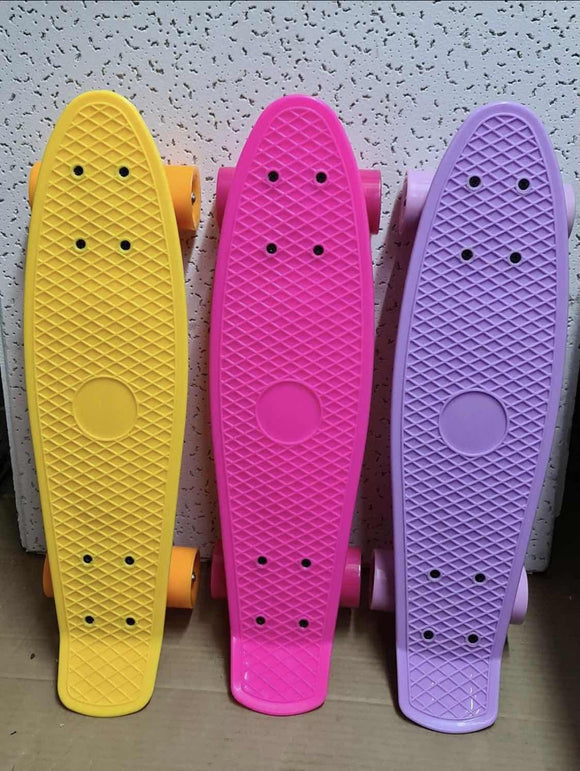 Skejtbord - penibord - penny board žuti / rozi / ljubičasti - Skejtbord - penibord - penny board žuti / rozi / ljubičasti