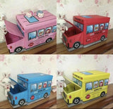 Kutija za igračke autobus tabure i kutija za igračke plavi - Kutija za igračke autobus tabure i kutija za igračke plavi