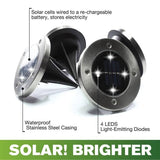 Solarne lampe 4kom Solarne disk lampe podne - Solarne lampe 4kom Solarne disk lampe podne