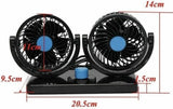 Dupli ventilator za auto - Dva ventilatora 12V - Dupli ventilator za auto - Dva ventilatora 12V