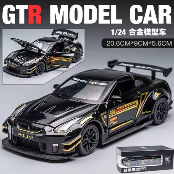 Nissan GTR metalni crni autić - Nissan GTR metalni crni autić