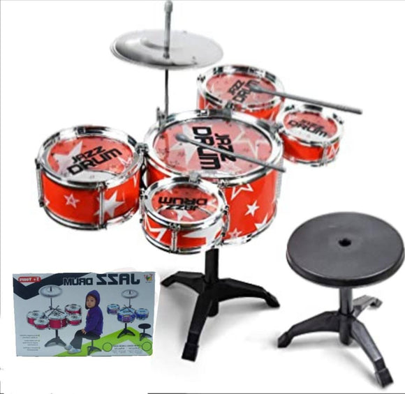 Bubnjevi za decu 5u1 sa stolicom Jazz drum - Bubnjevi za decu 5u1 sa stolicom Jazz drum