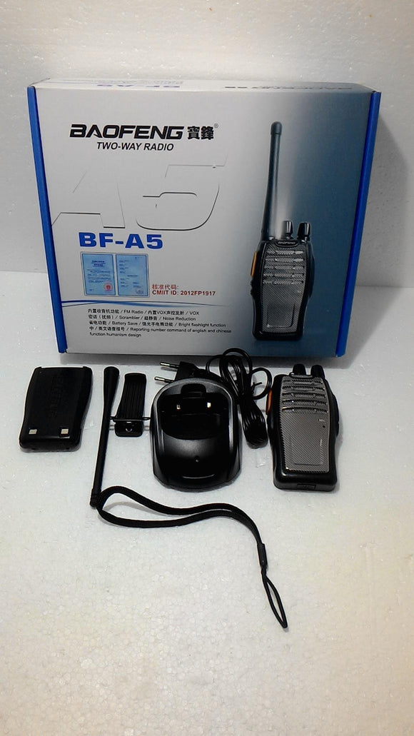 Baofeng radio stanica BF-A5 5w 2 radio stanice