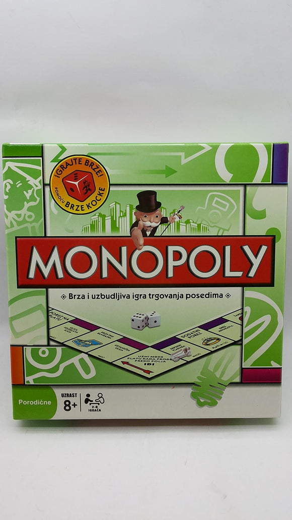Monopol na srpskom sa BG ulicama-monopol u celofanu PLAST.
