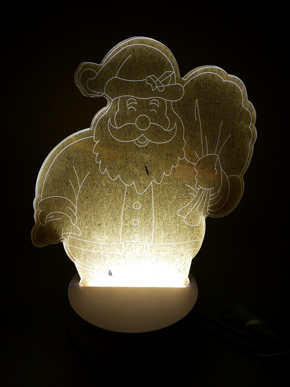 Lampa 3D dekorativna Novogodišnja Deda Mraz NOVO-Lampa Proje
