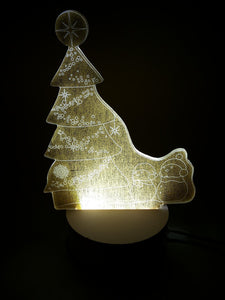 Lampa 3D dekorativna Jelka Novogodišnja NOVO-Lampa Projektor