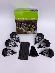 Solarne lampe za baštu 6 komada-NOVO- solarne lampe