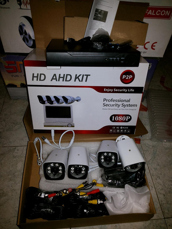 HD AHD video nadzor 4 kamera 1080P NOVO-Komplet 4 kamere