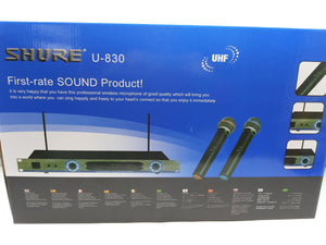 Shure U-830 bežični set 2 mikrofona NOVO-Profi set mikrofoni