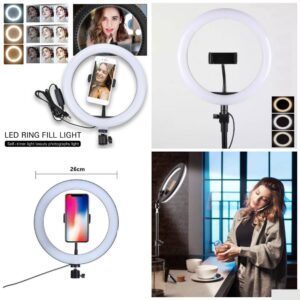 Ring Light -RING LIGHT SA STATIVOM 10 inca