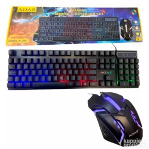 Gejmerska rgb tastatura i mis model AOAS M-300-set na usb