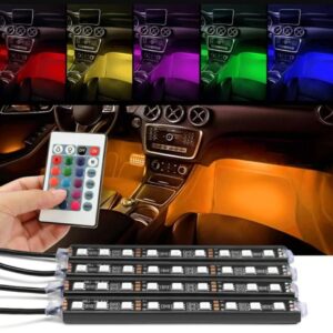 Auto Dekorativne RGB LED Trake sa Daljinskim, 12V - Auto Dekorativne RGB LED Trake sa Daljinskim, 12V