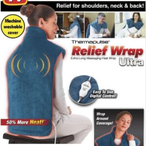 Plašt masažer za ledja + grejač 2u1 relief wrap - Plašt masažer za ledja + grejač 2u1 relief wrap