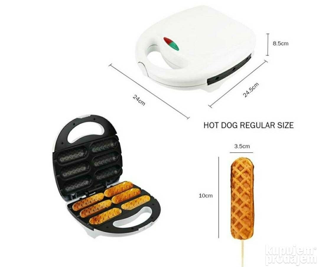 Toster Pekač za hot dog i kolače - Slika 4