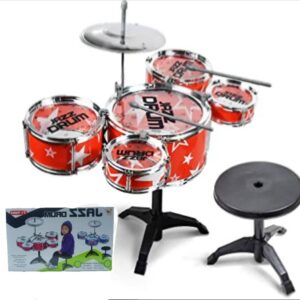 Bubnjevi za decu 5u1 sa stolicom Jazz drum - Bubnjevi za decu 5u1 sa stolicom Jazz drum