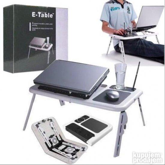 E-Table sto za laptop sa dva kulera - E-Table sto za laptop sa dva kulera