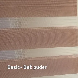 Zebra zavese BASIC Bež puder Dan Noc