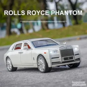 Rolls Royce Phantom 1:20 Beli metalni